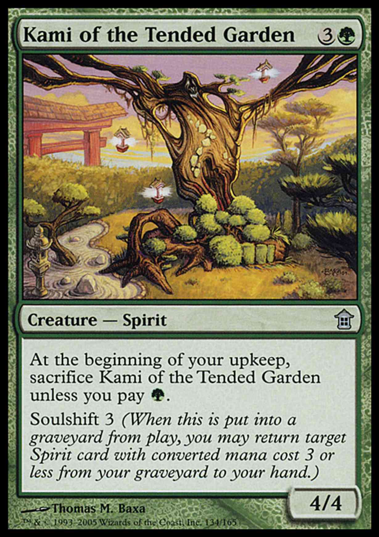 Kami of the Tended Garden magic card front