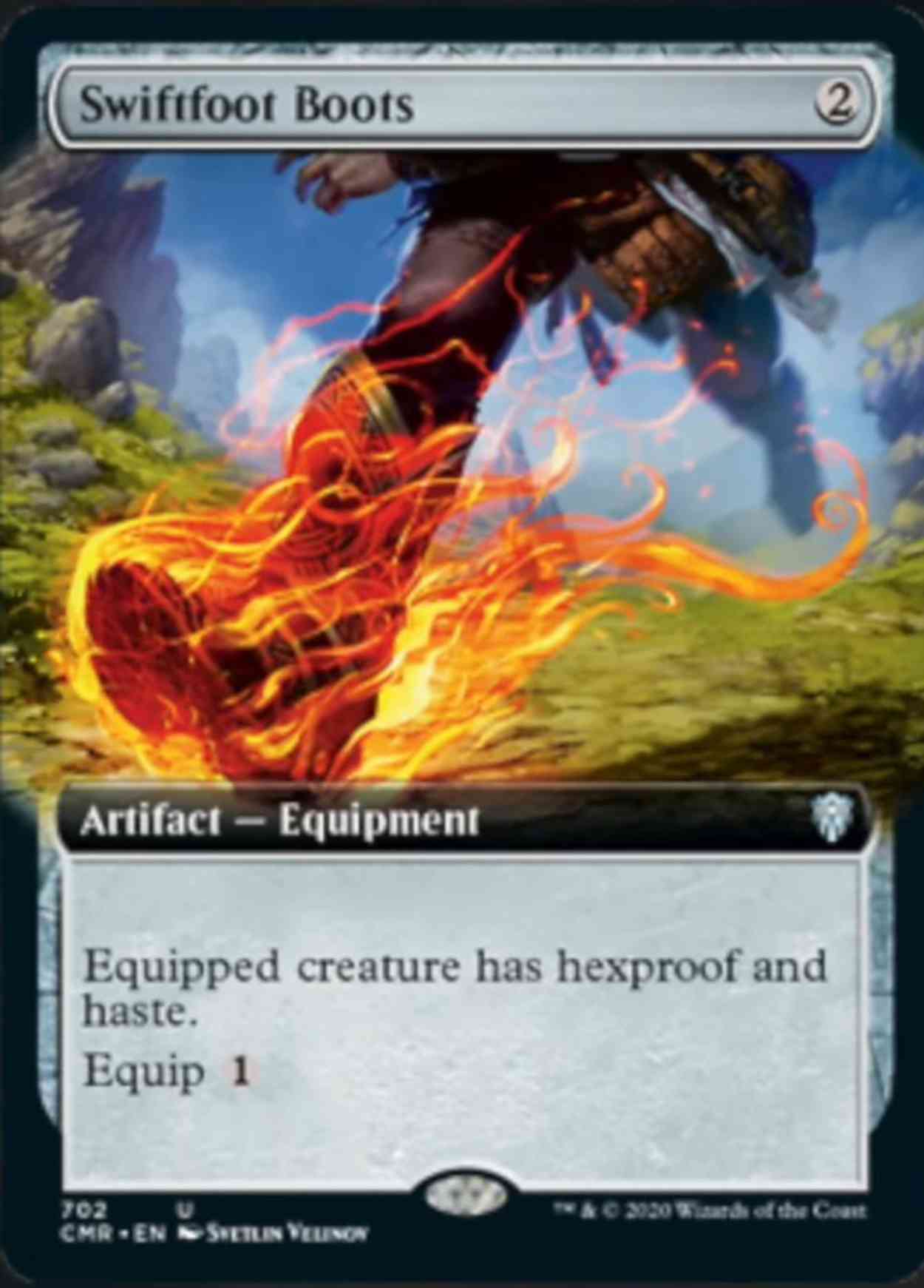 Swiftfoot Boots (Extended Art) magic card front