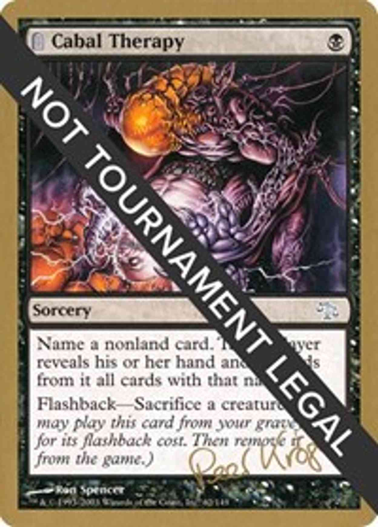 Cabal Therapy - 2003 Peer Kroger (JUD) magic card front