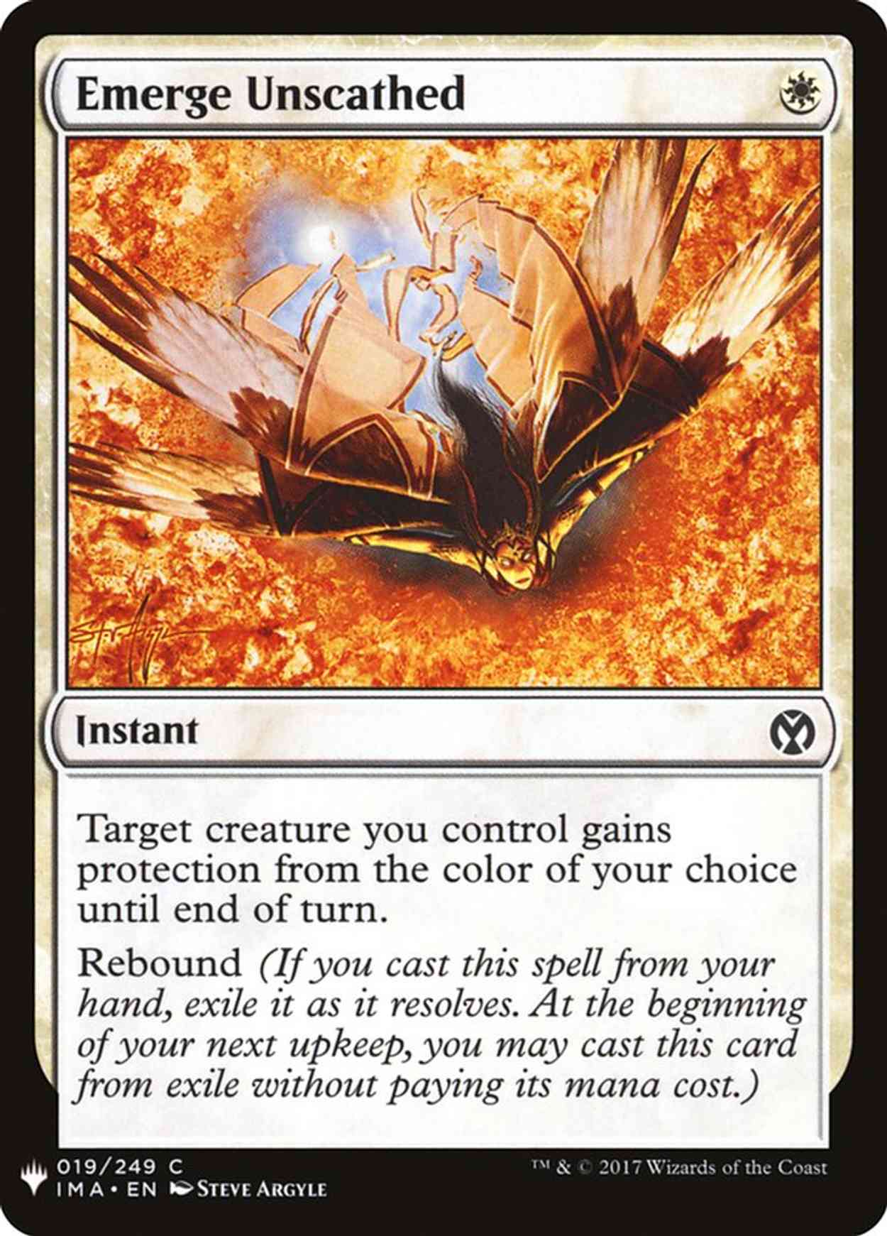 Emerge Unscathed magic card front