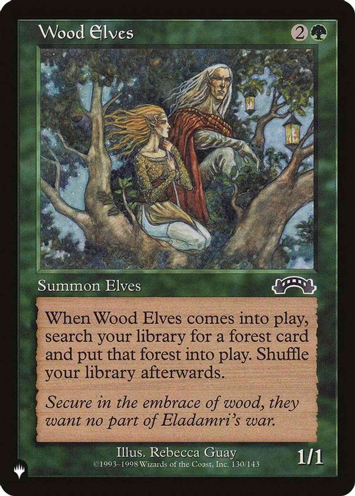 Wood Elves magic card front