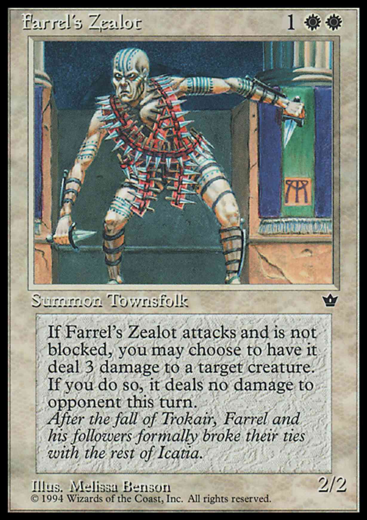 Farrel's Zealot magic card front