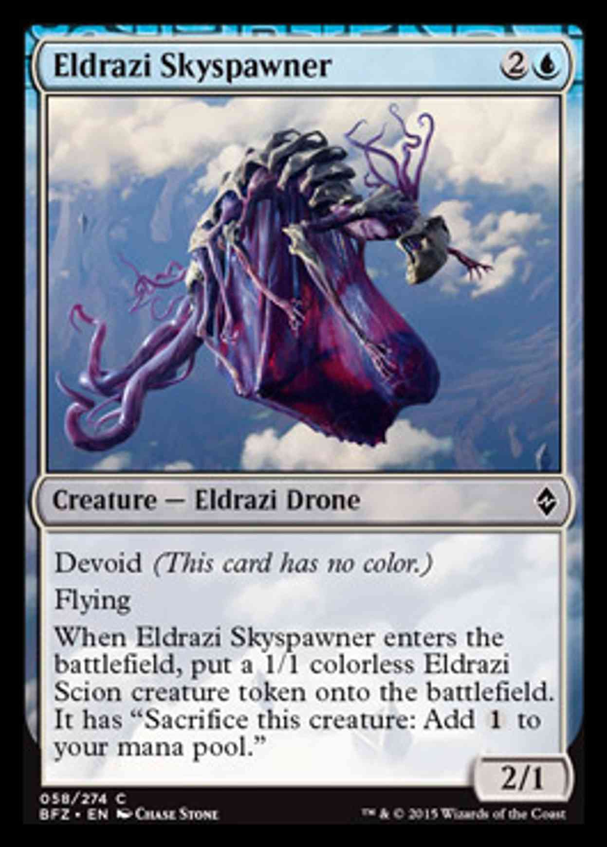 Eldrazi Skyspawner magic card front