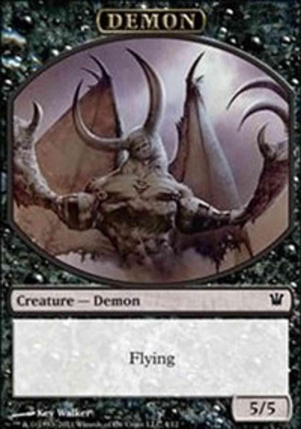 Demon Token magic card front