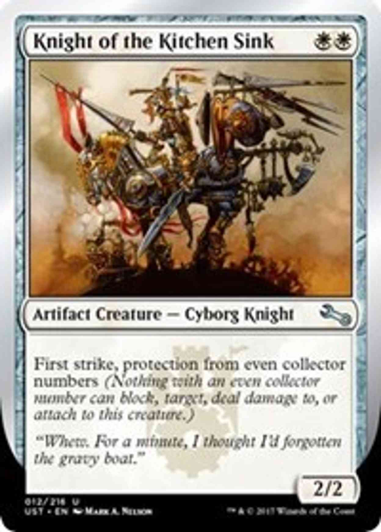Knight of the Kitchen Sink (B) magic card front