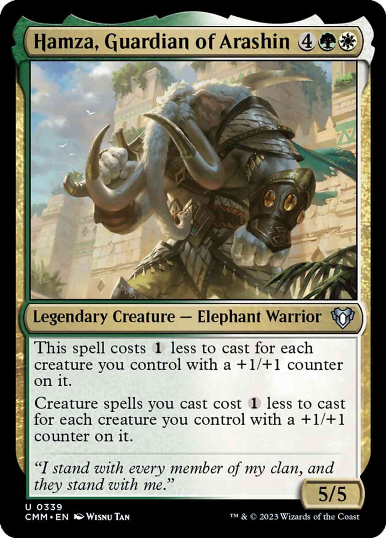 Hamza, Guardian of Arashin magic card front