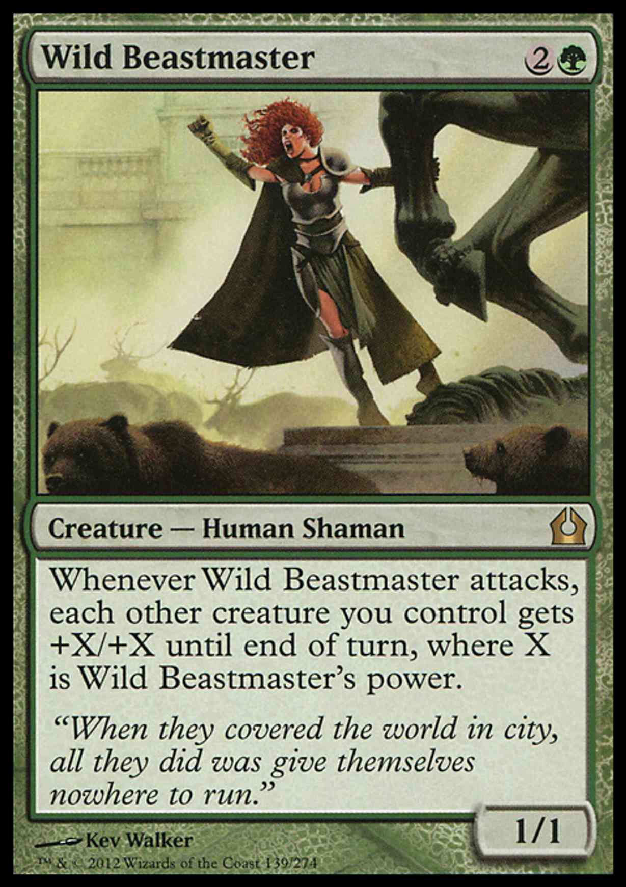 Wild Beastmaster magic card front