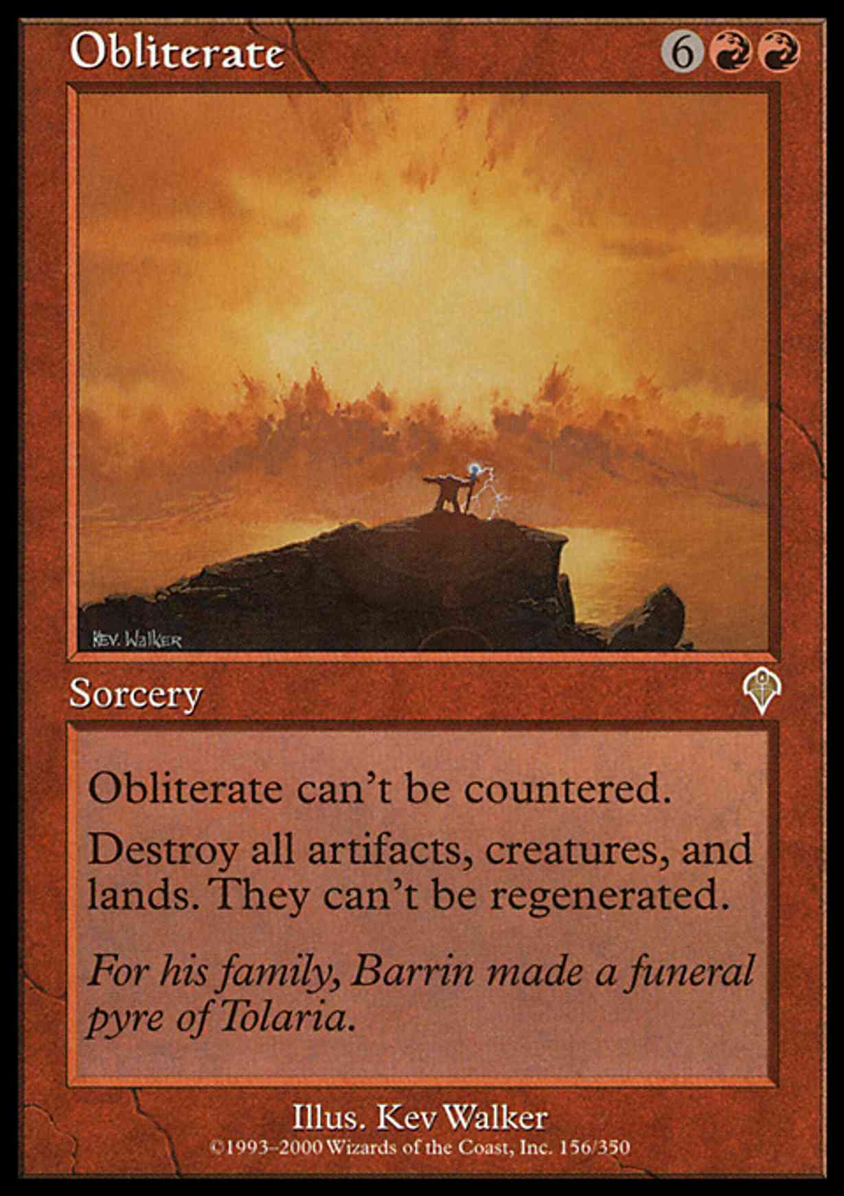 Obliterate magic card front
