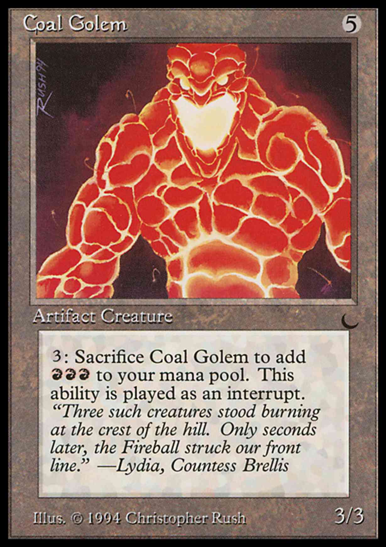 Coal Golem magic card front
