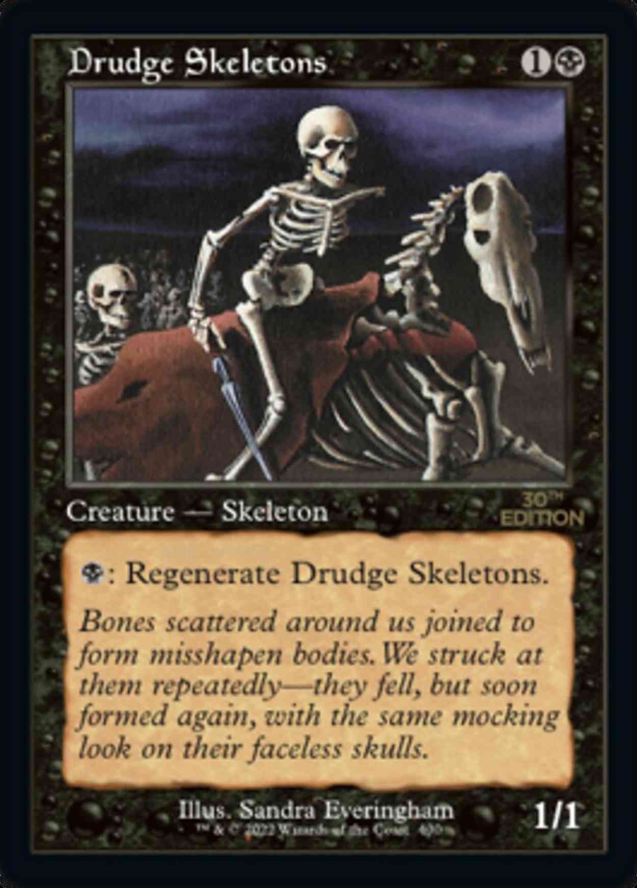 Drudge Skeletons (Retro Frame) magic card front
