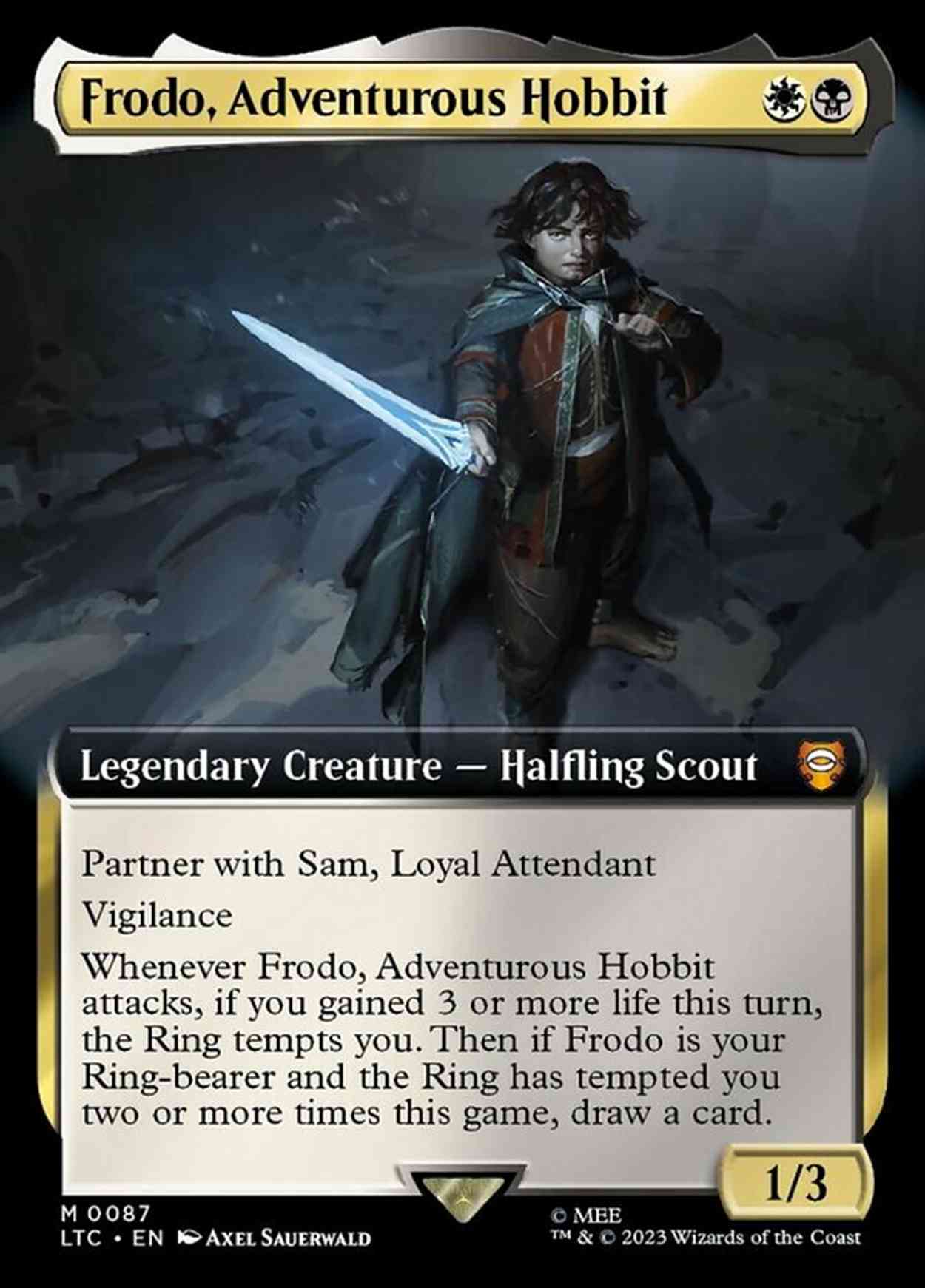 Frodo, Adventurous Hobbit magic card front