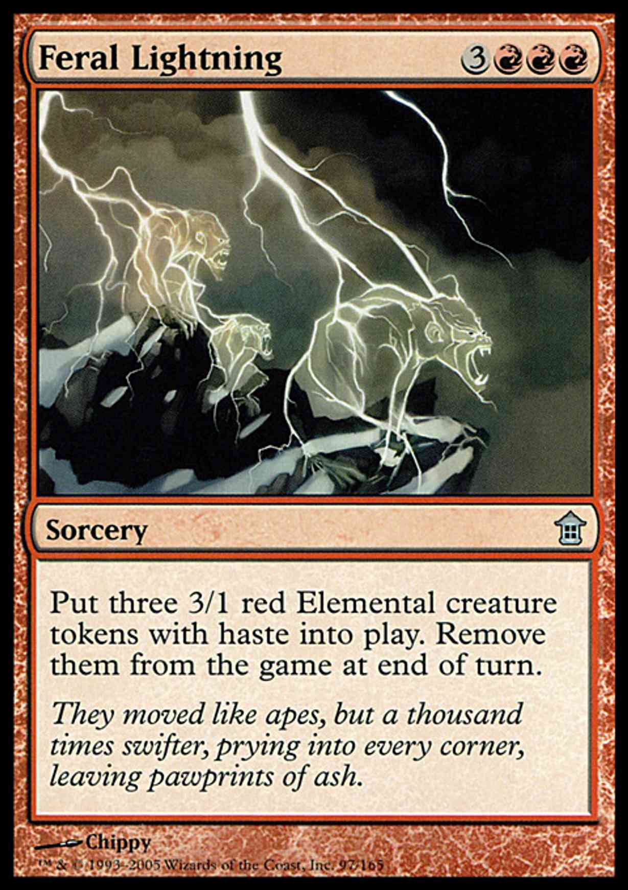 Feral Lightning magic card front
