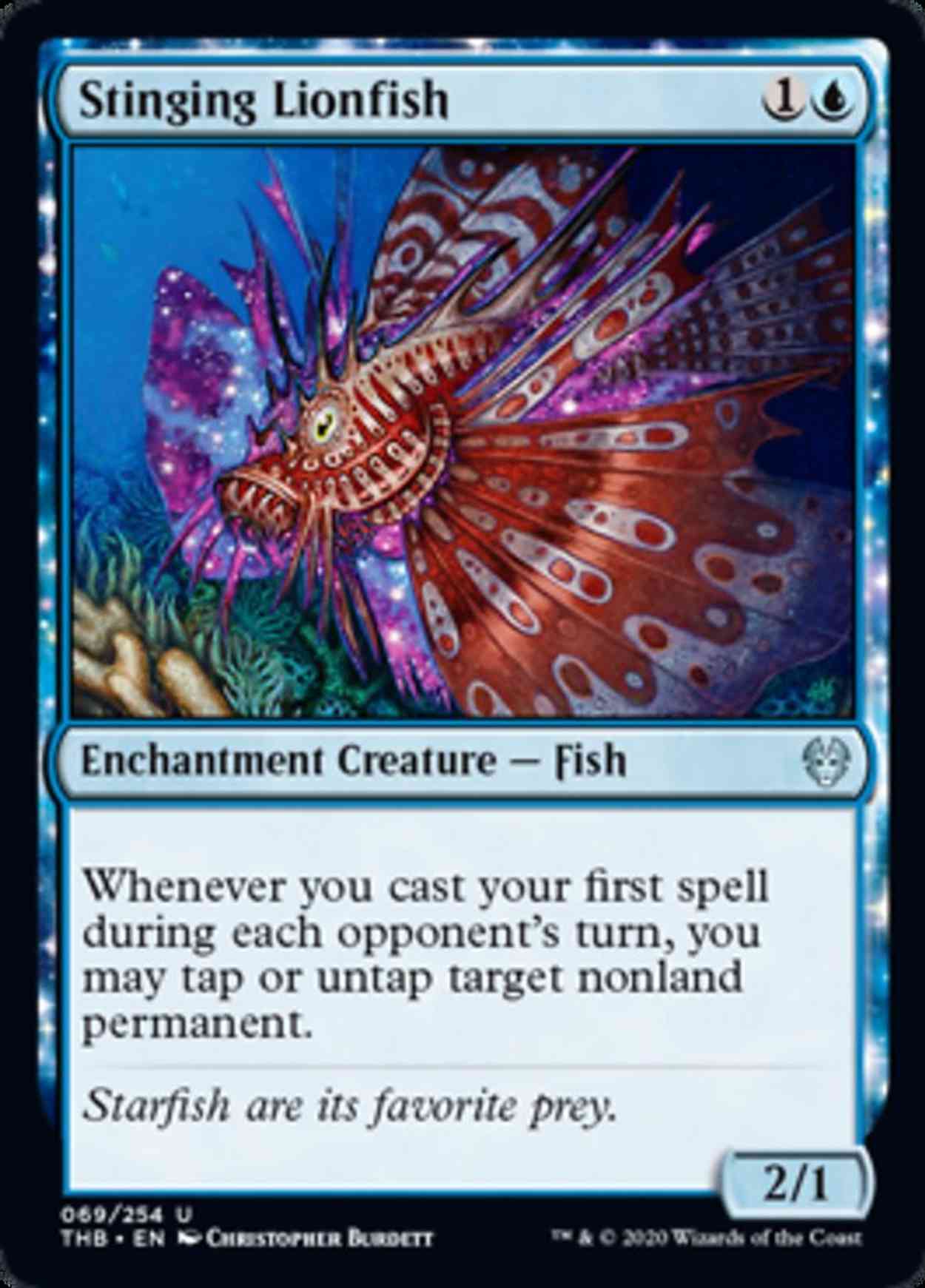 Stinging Lionfish magic card front