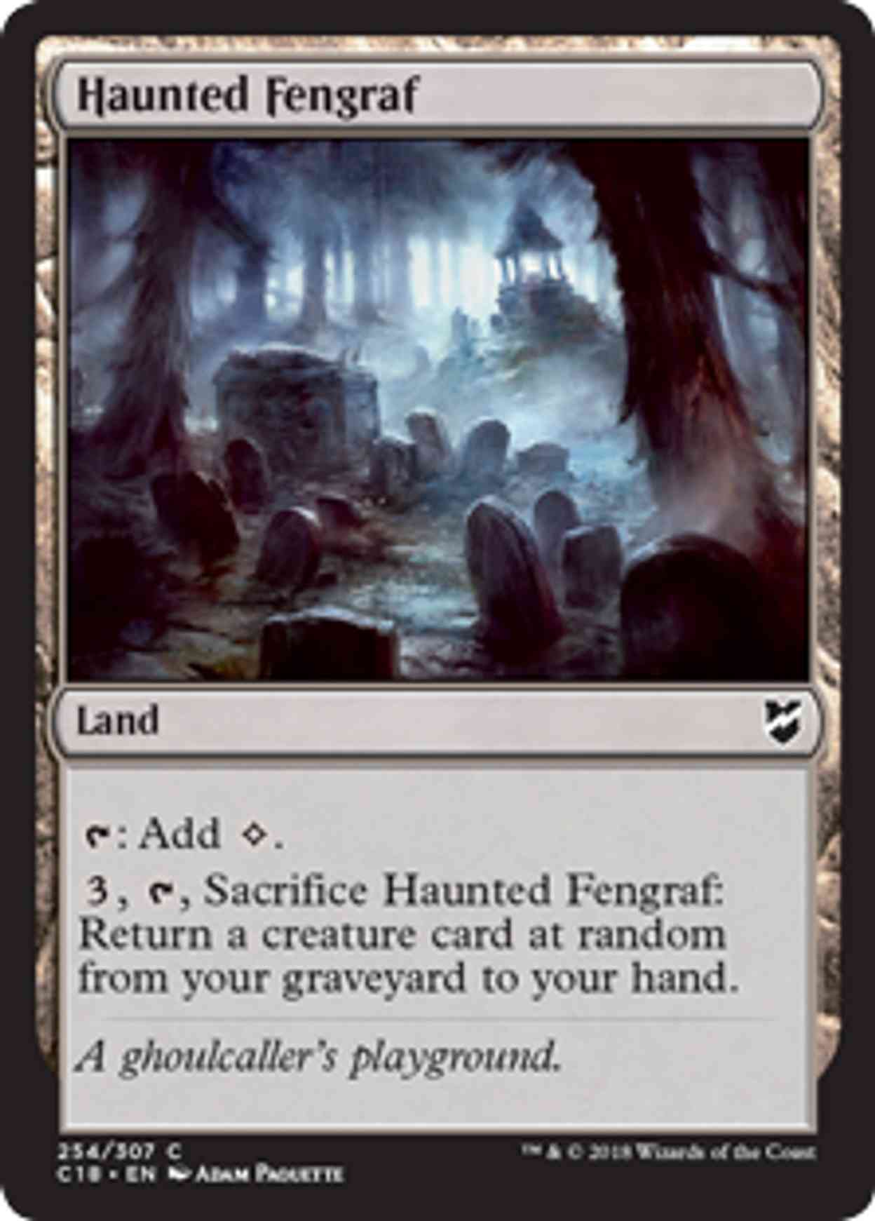 Haunted Fengraf magic card front