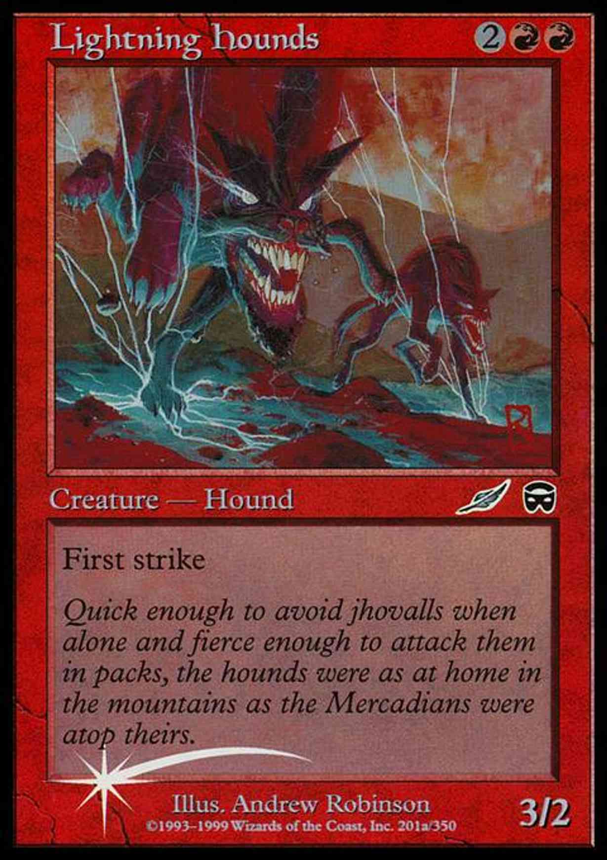 Lightning Hounds magic card front