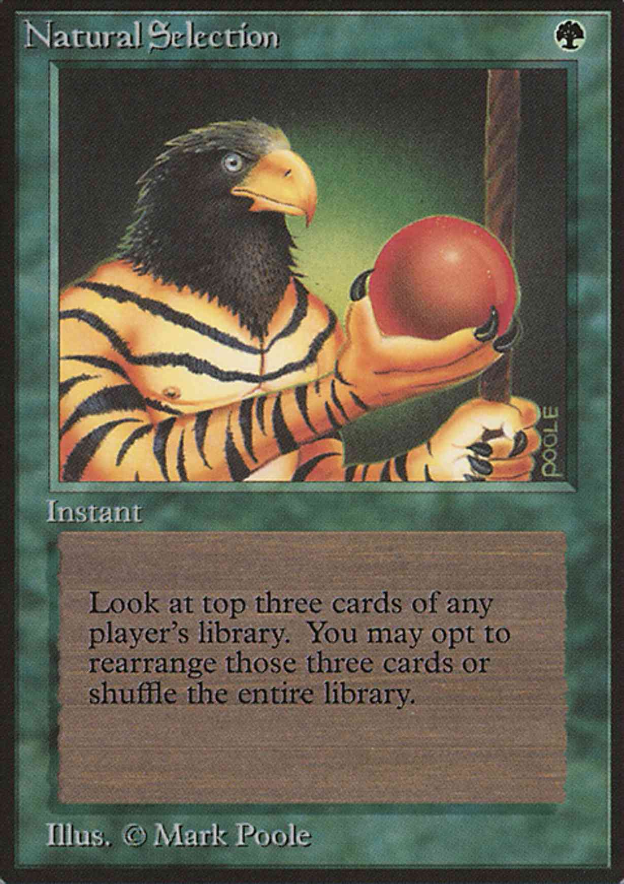 Natural Selection magic card front