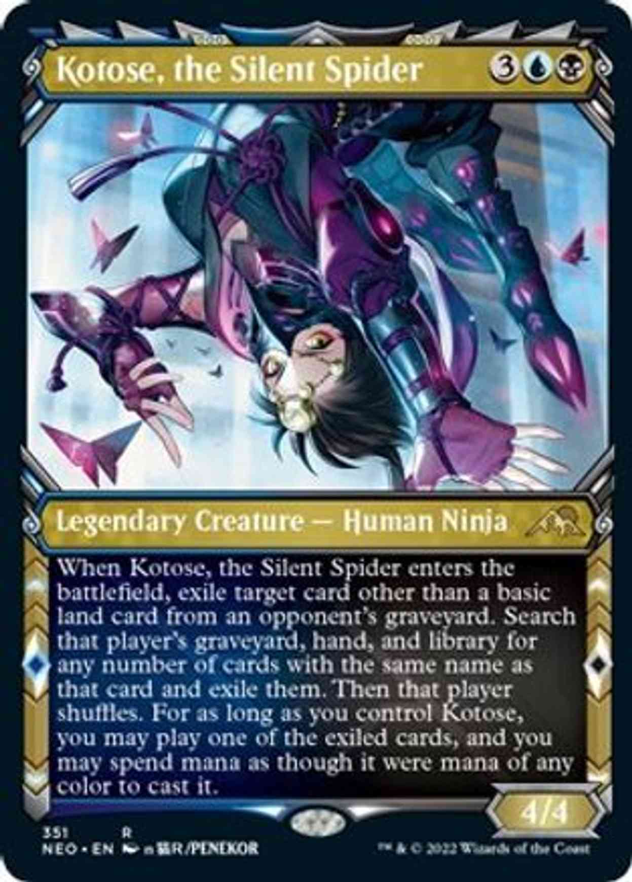 Kotose, the Silent Spider (Showcase) magic card front
