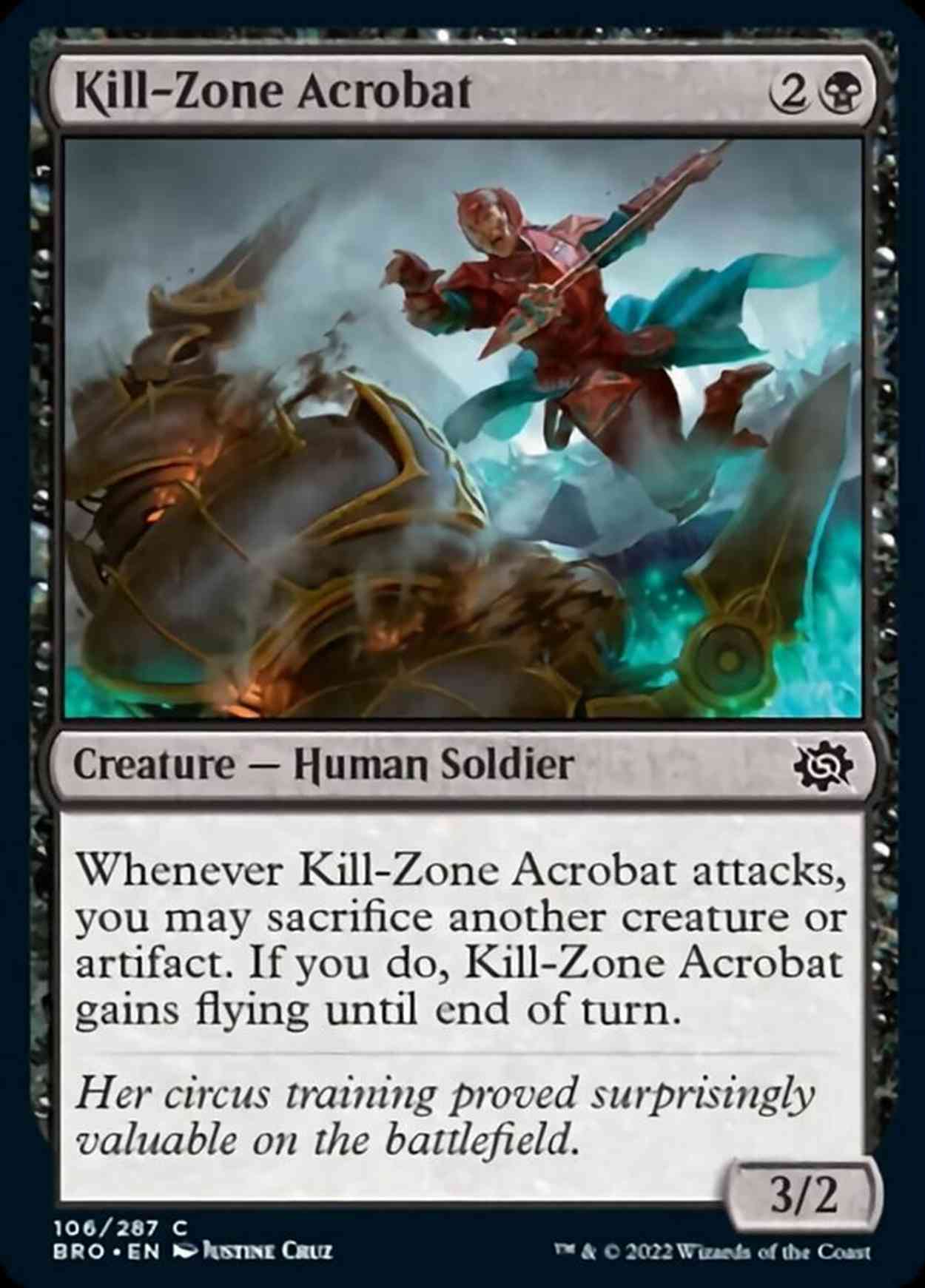 Kill-Zone Acrobat magic card front
