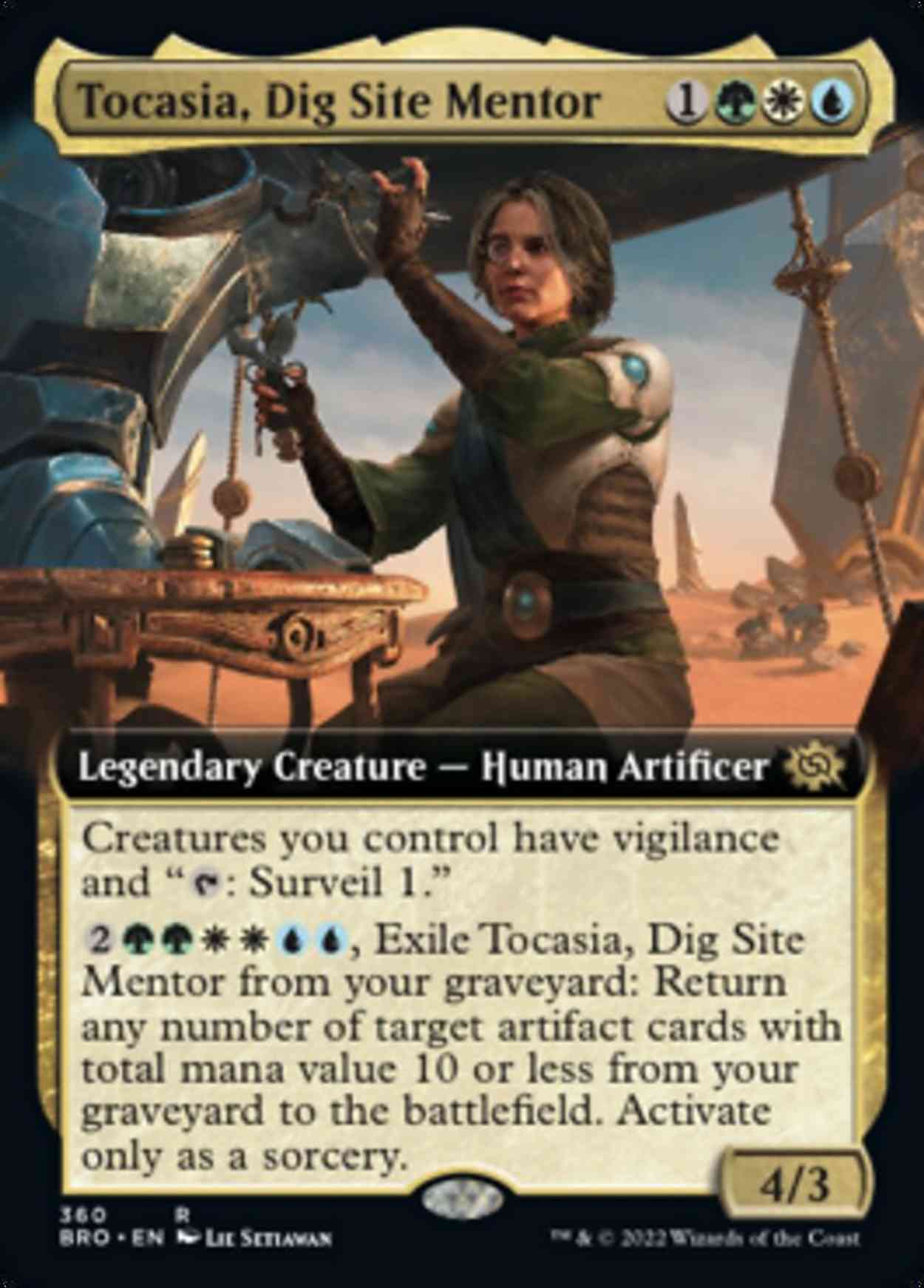 Tocasia, Dig Site Mentor (Extended Art) magic card front