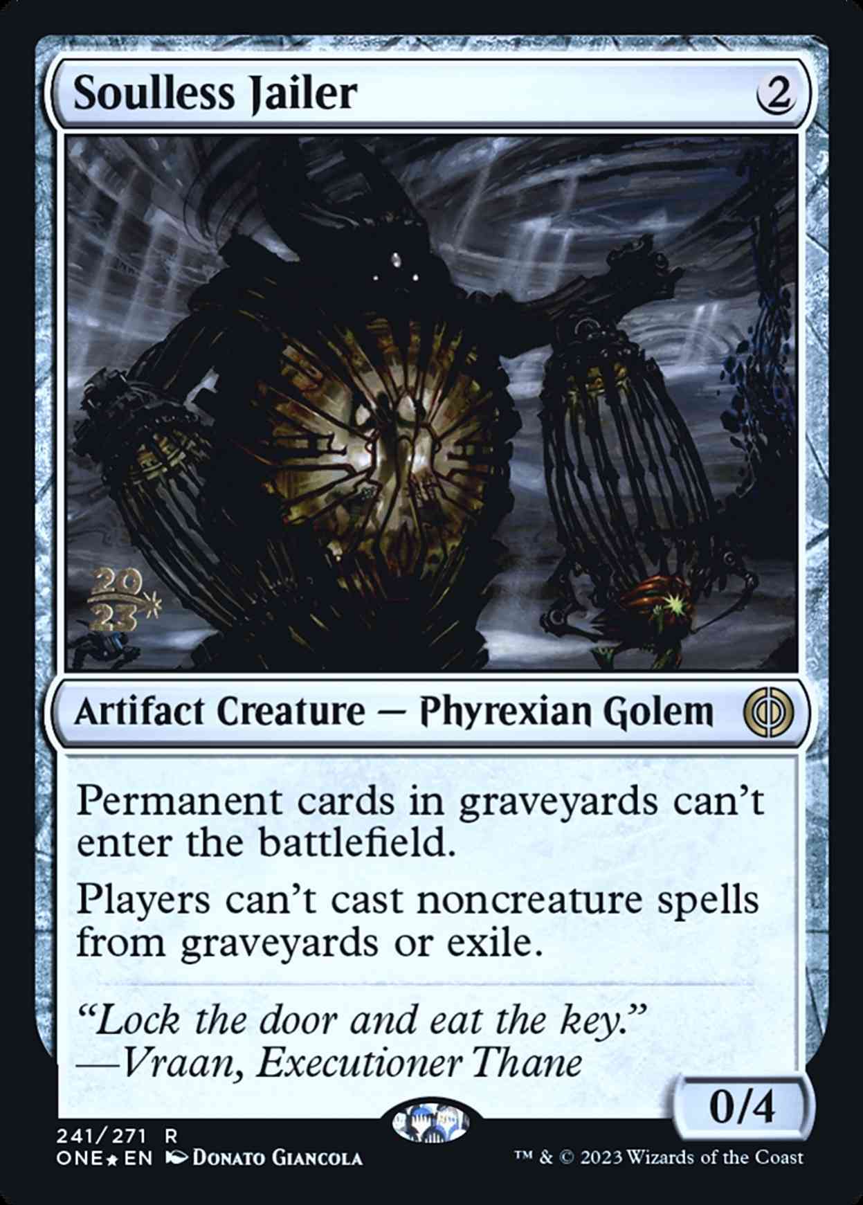 Soulless Jailer magic card front