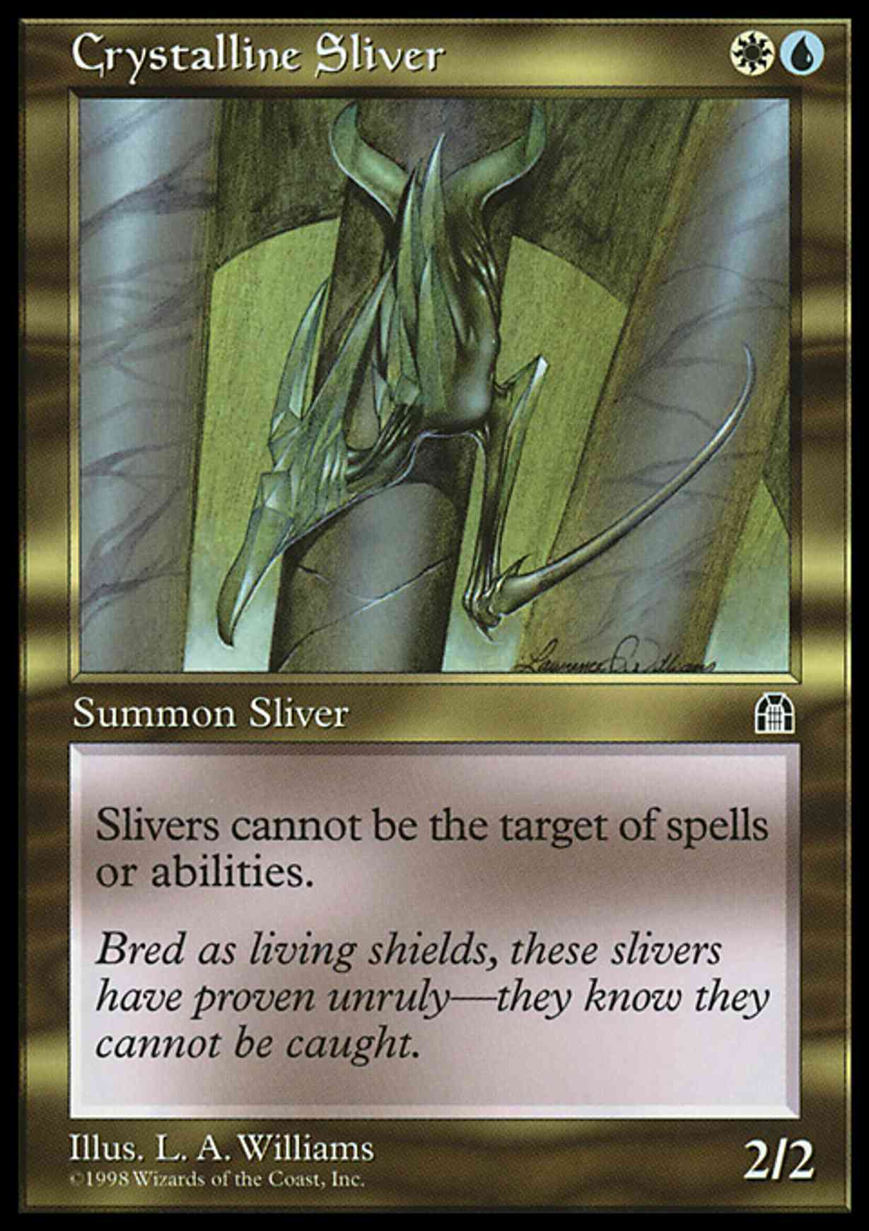 Crystalline Sliver magic card front