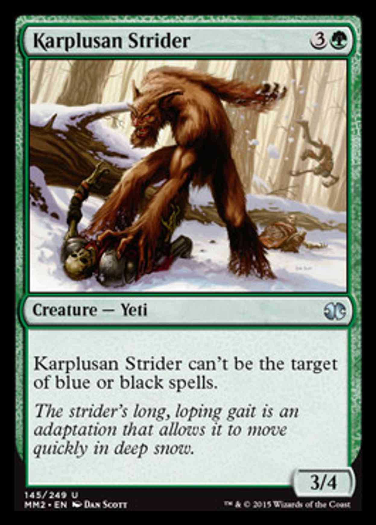 Karplusan Strider magic card front