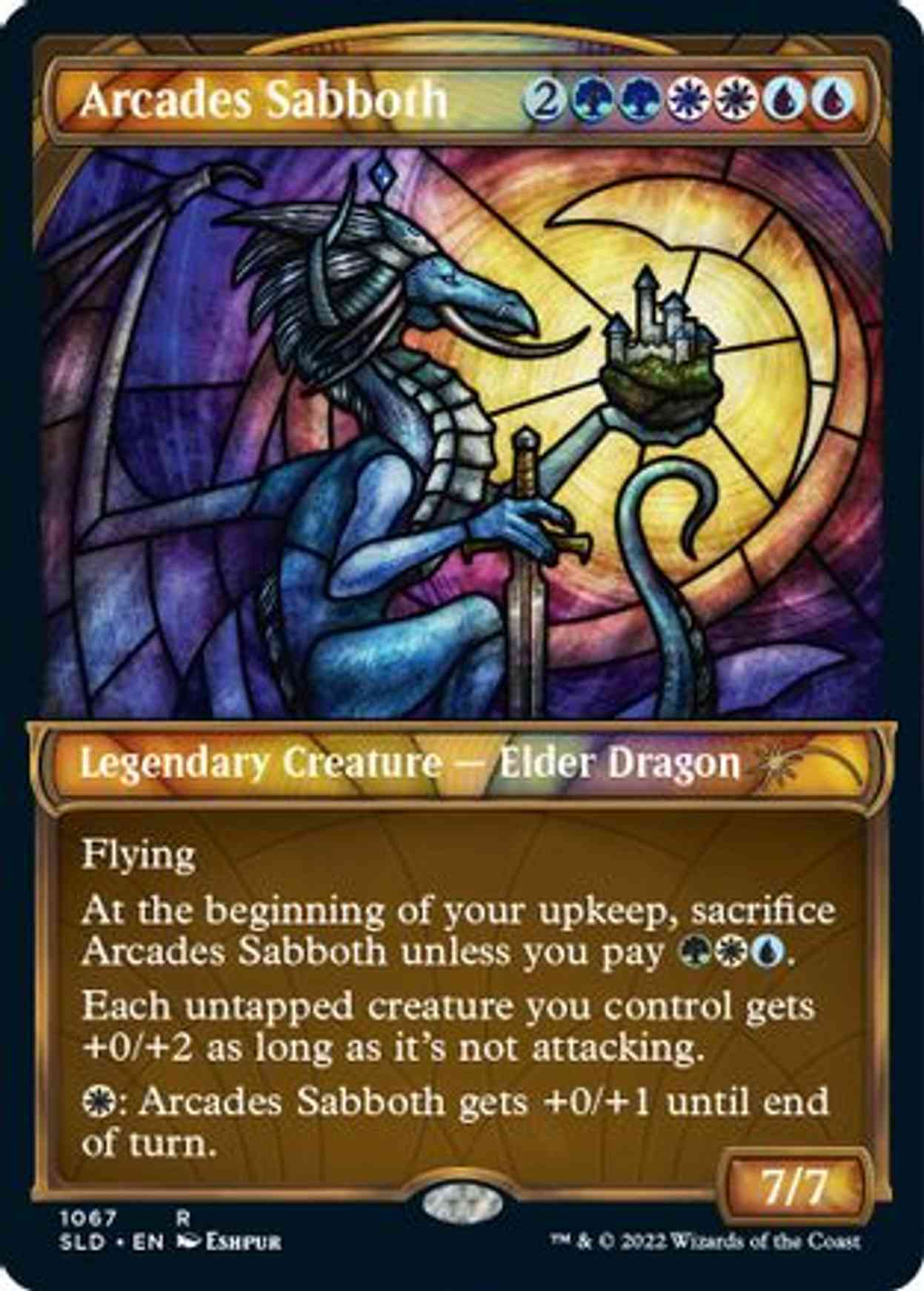 Arcades Sabboth (Stained Glass) magic card front