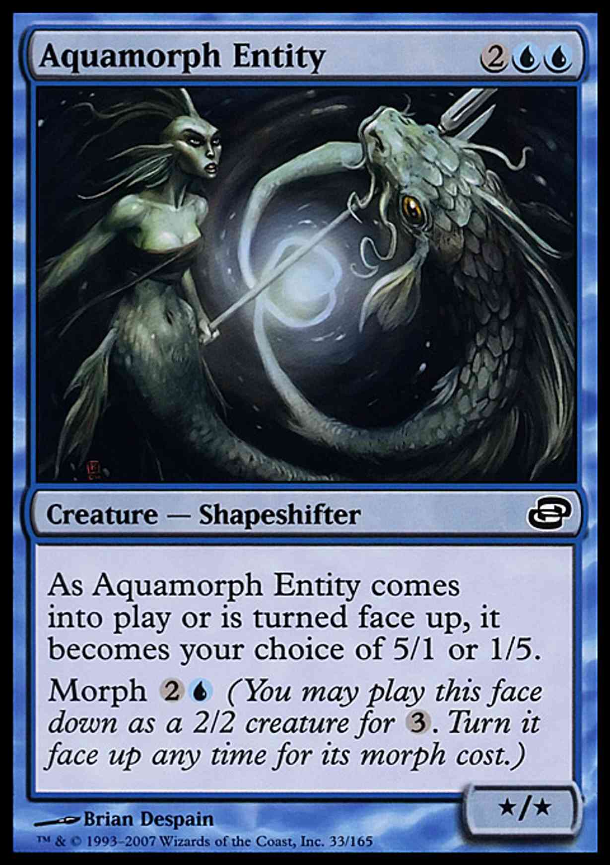 Aquamorph Entity magic card front
