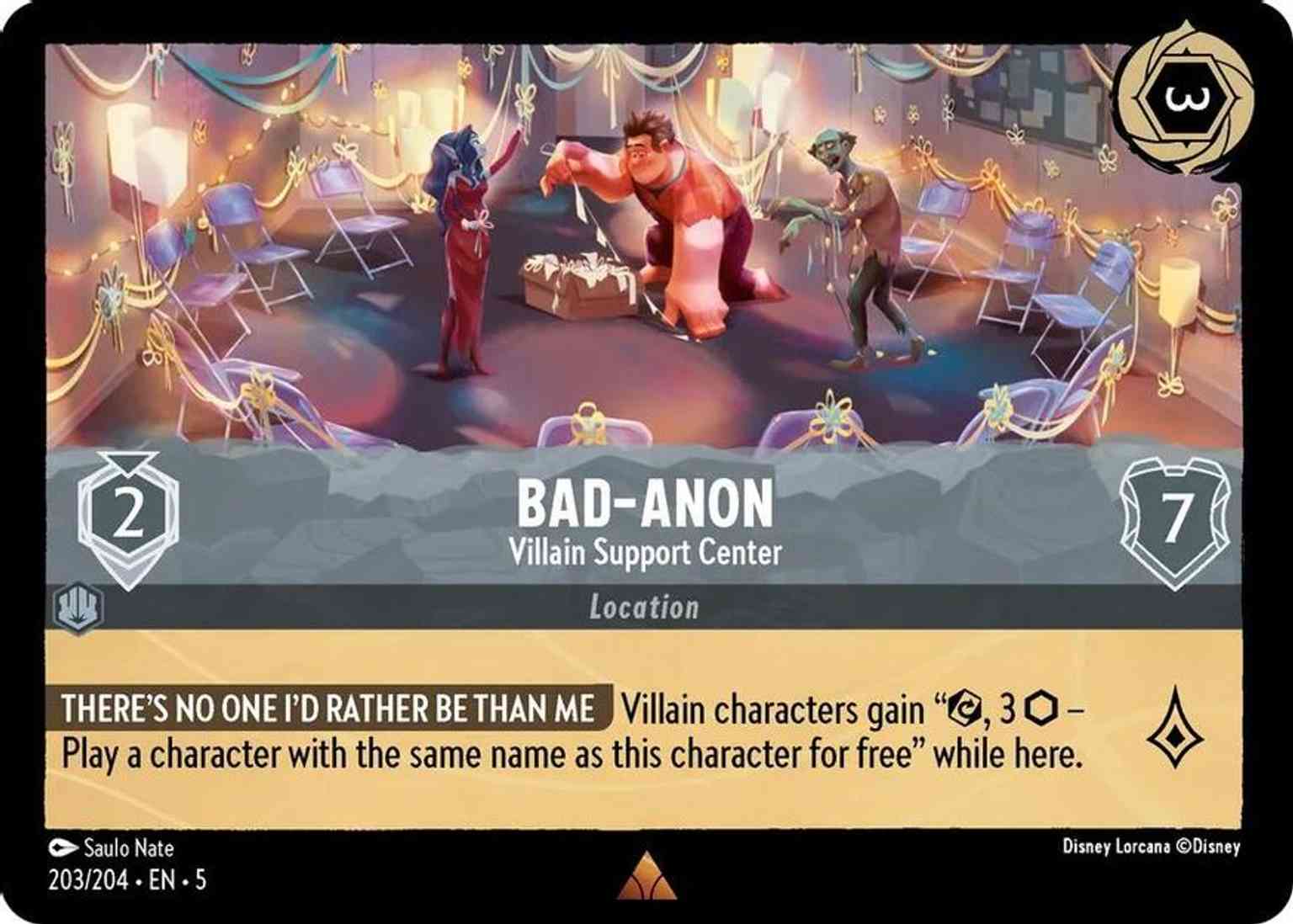 Bad-Anon - Villain Support Center magic card front