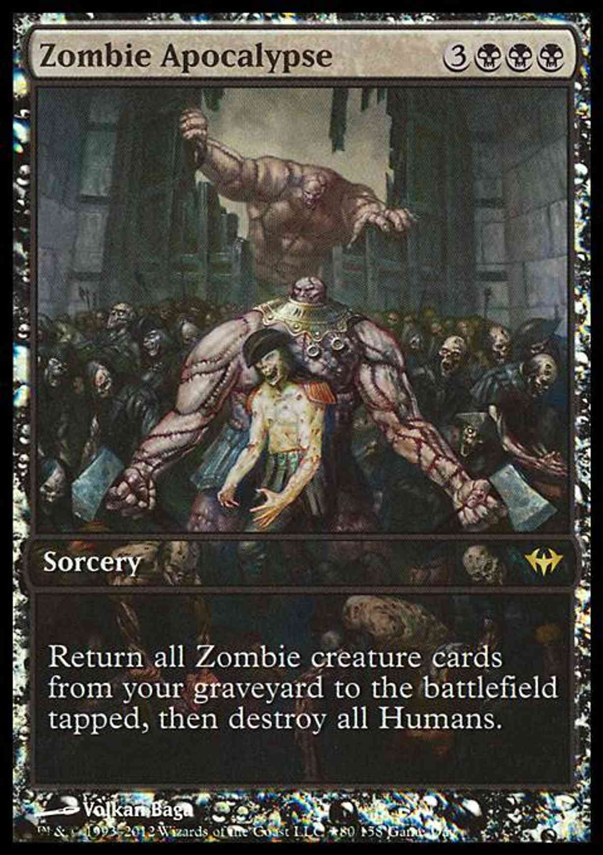 Zombie Apocalypse magic card front