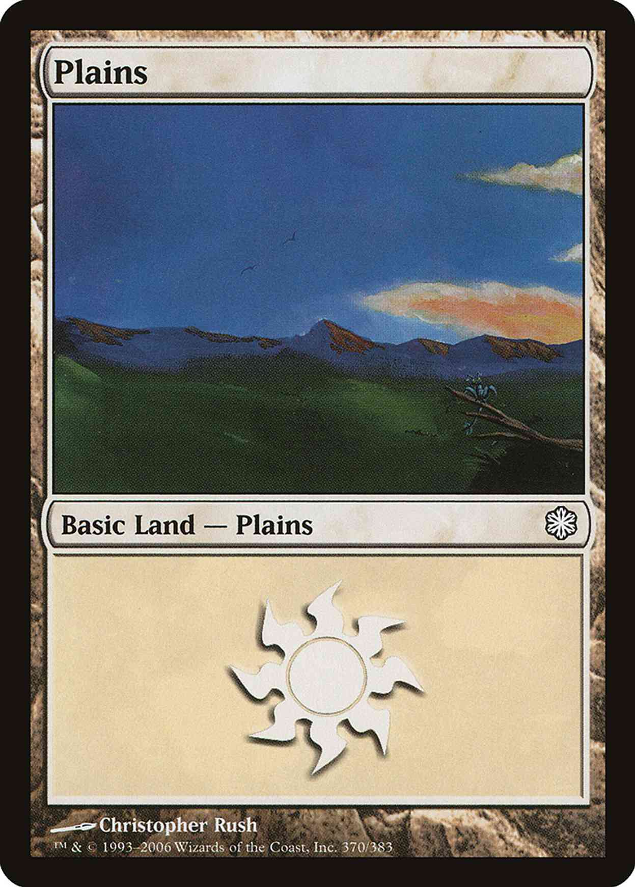 Plains (370) magic card front