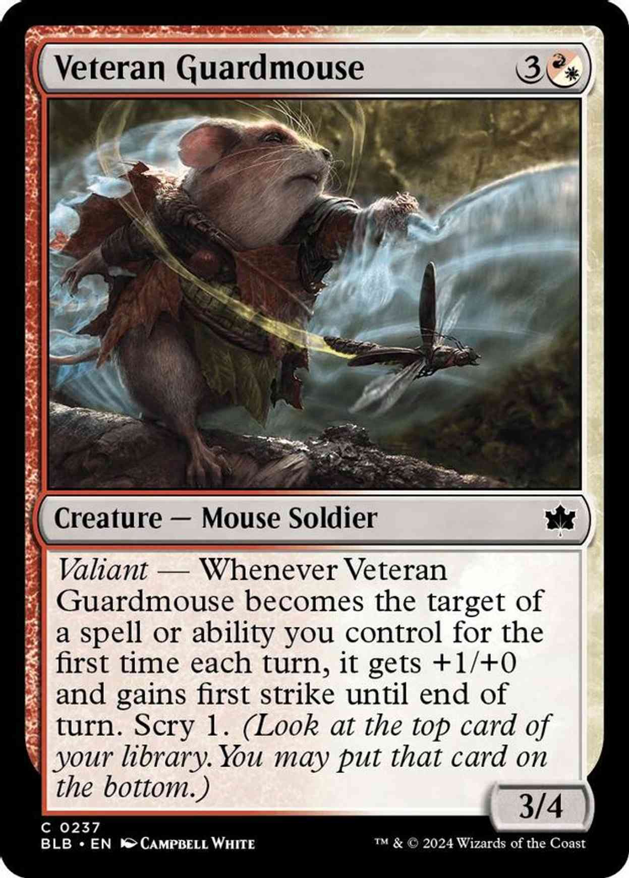 Veteran Guardmouse magic card front