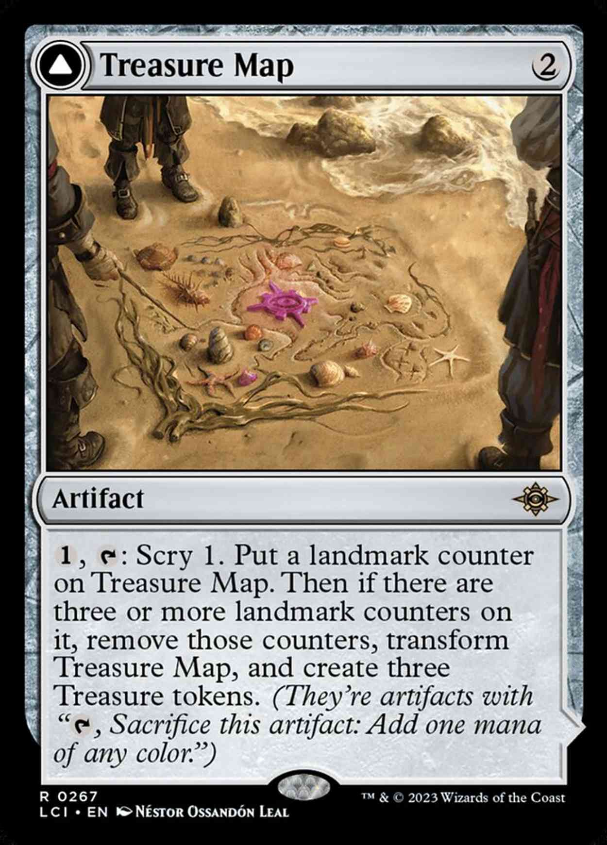 Treasure Map magic card front