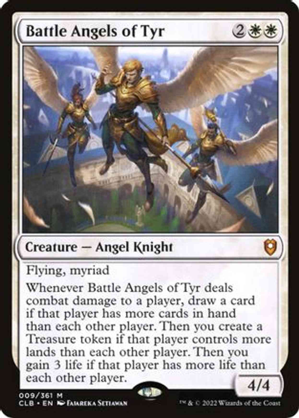 Battle Angels of Tyr magic card front