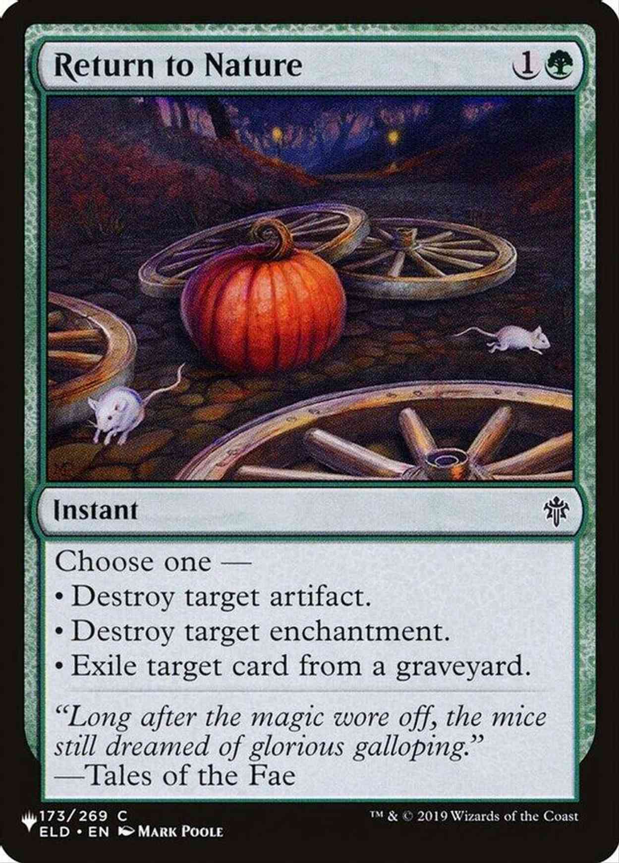 Return to Nature magic card front