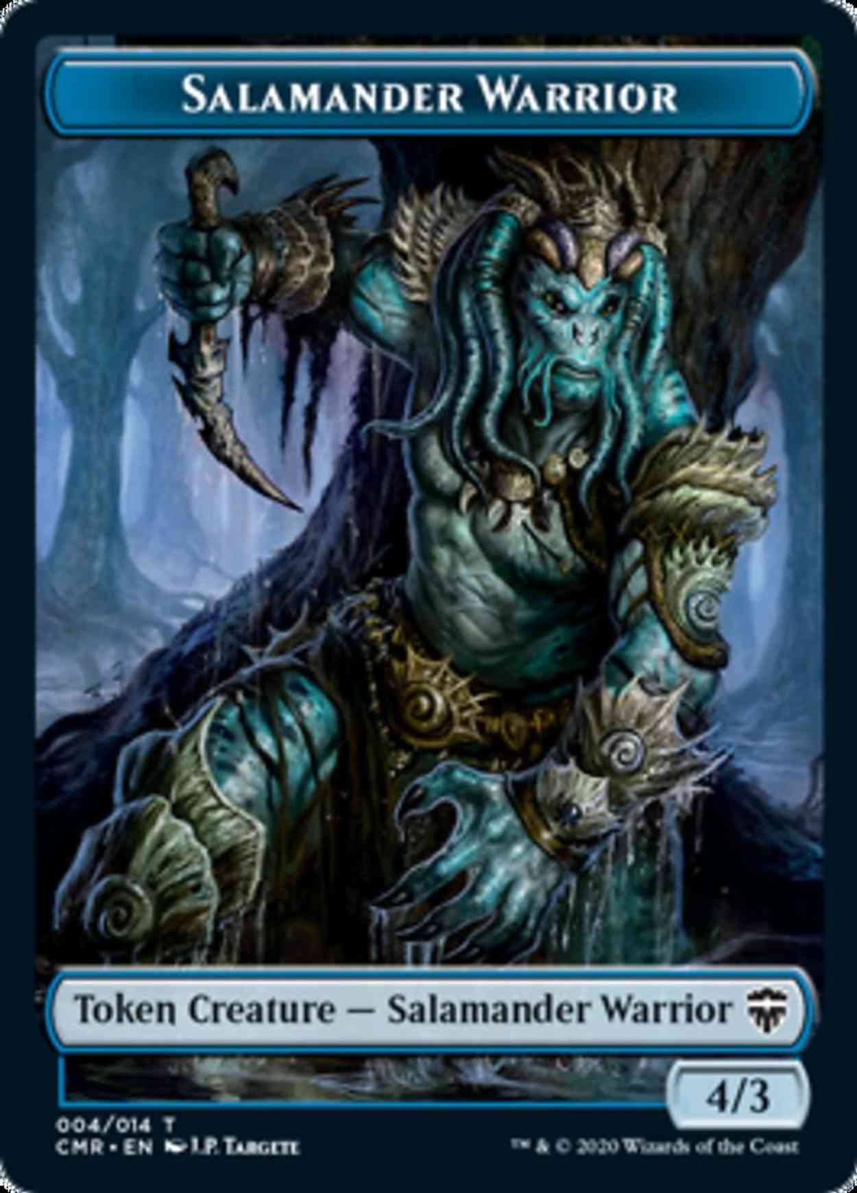 Salamander Warrior // Zombie Double-sided Token magic card front