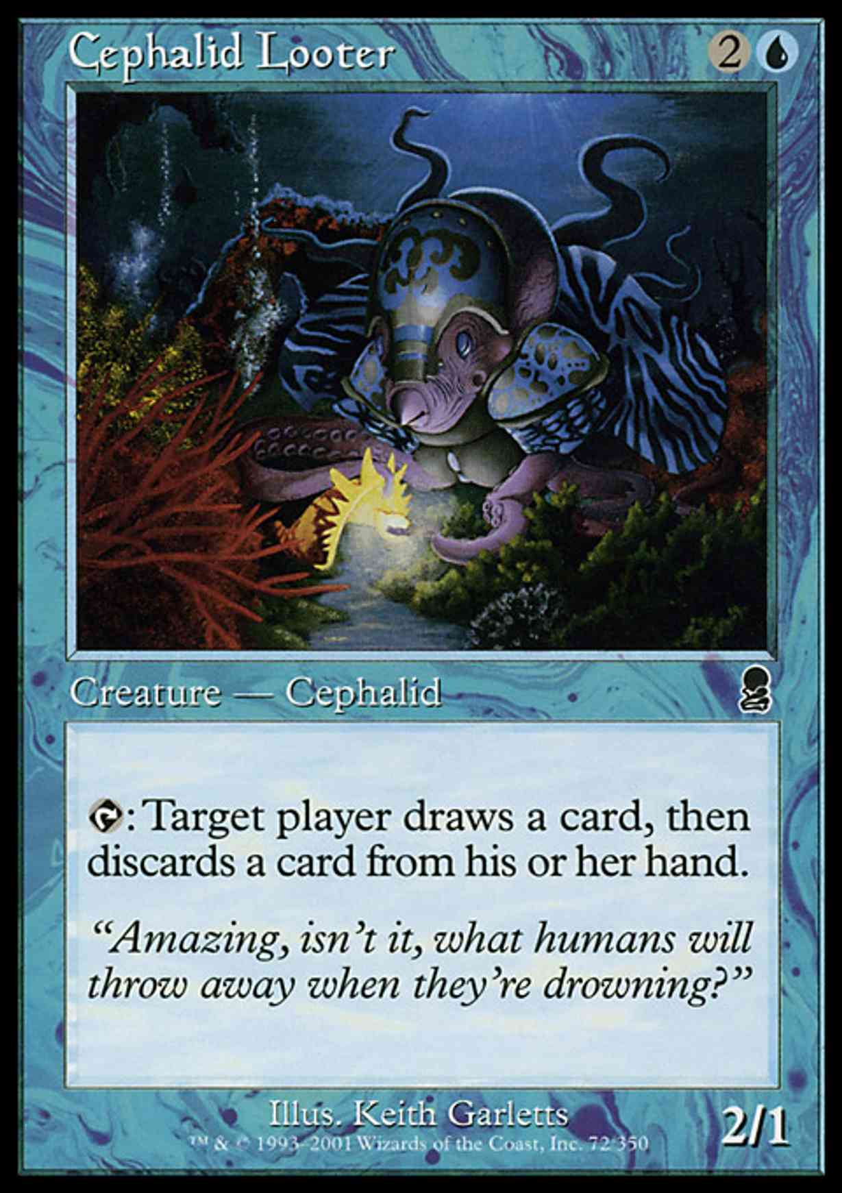Cephalid Looter magic card front