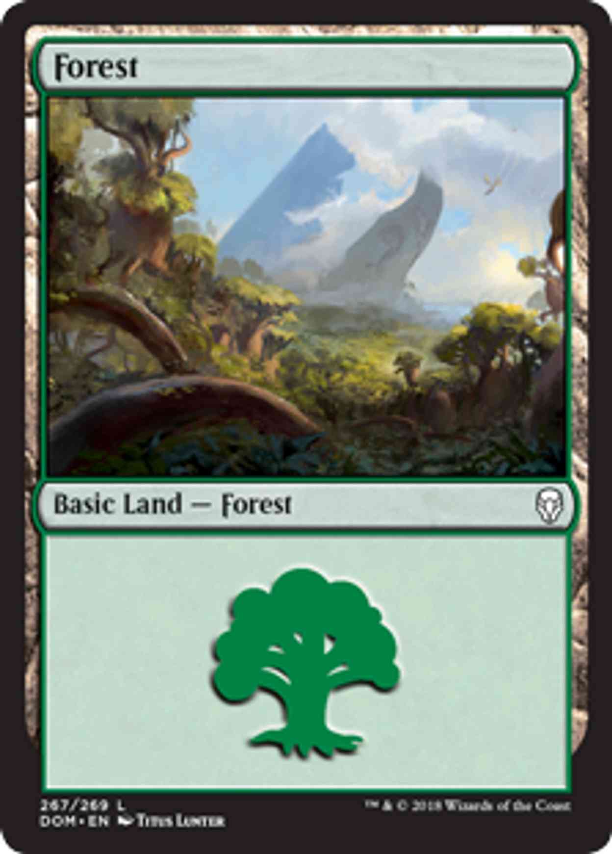 Forest (267) magic card front