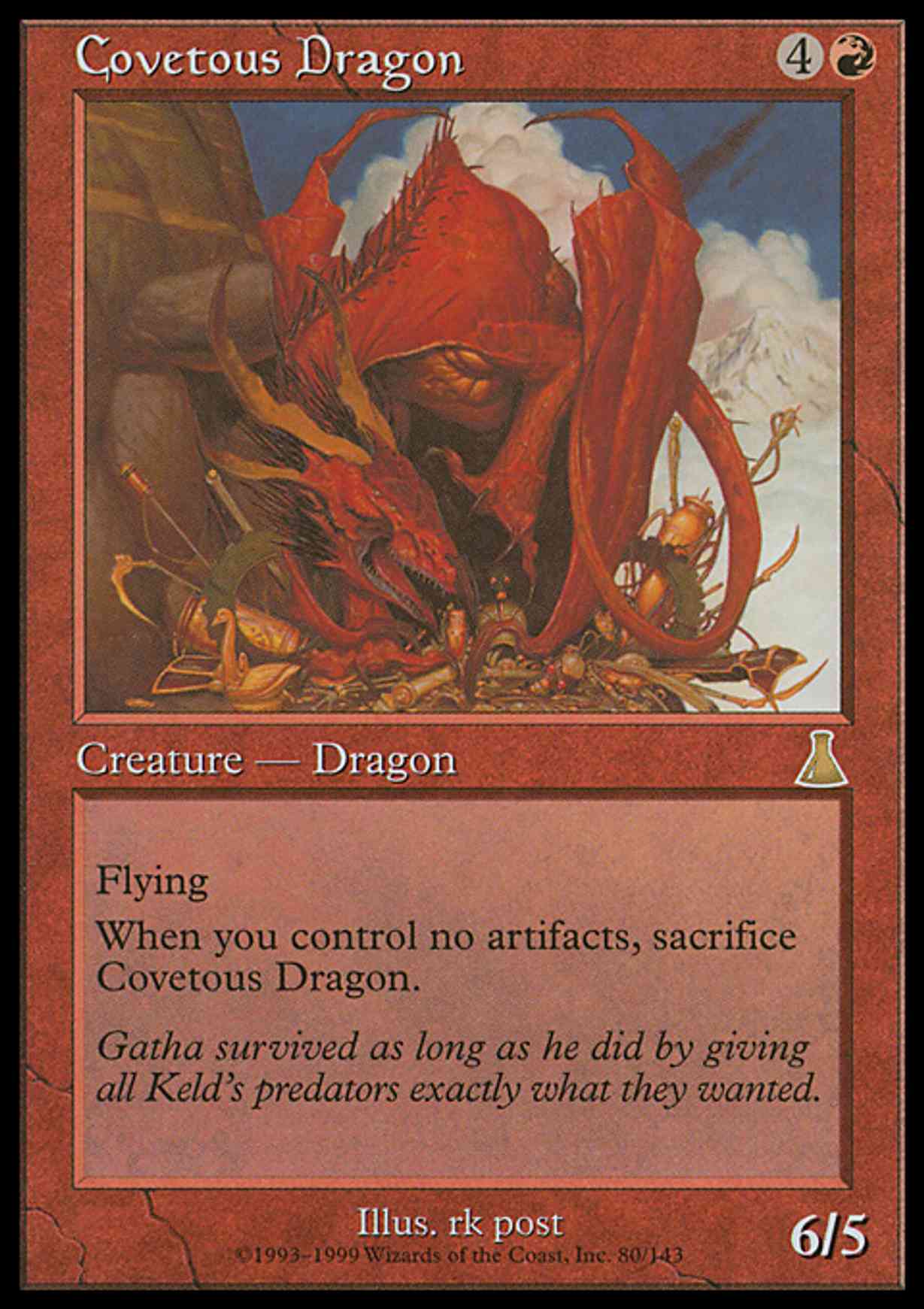 Covetous Dragon magic card front