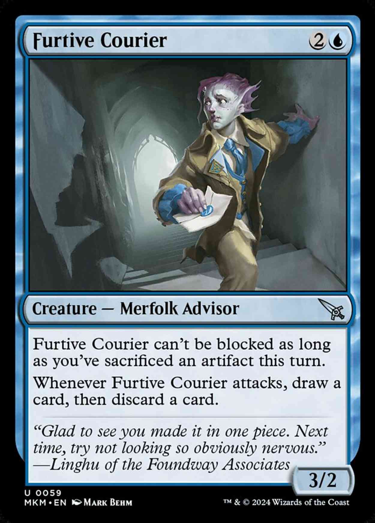 Furtive Courier magic card front