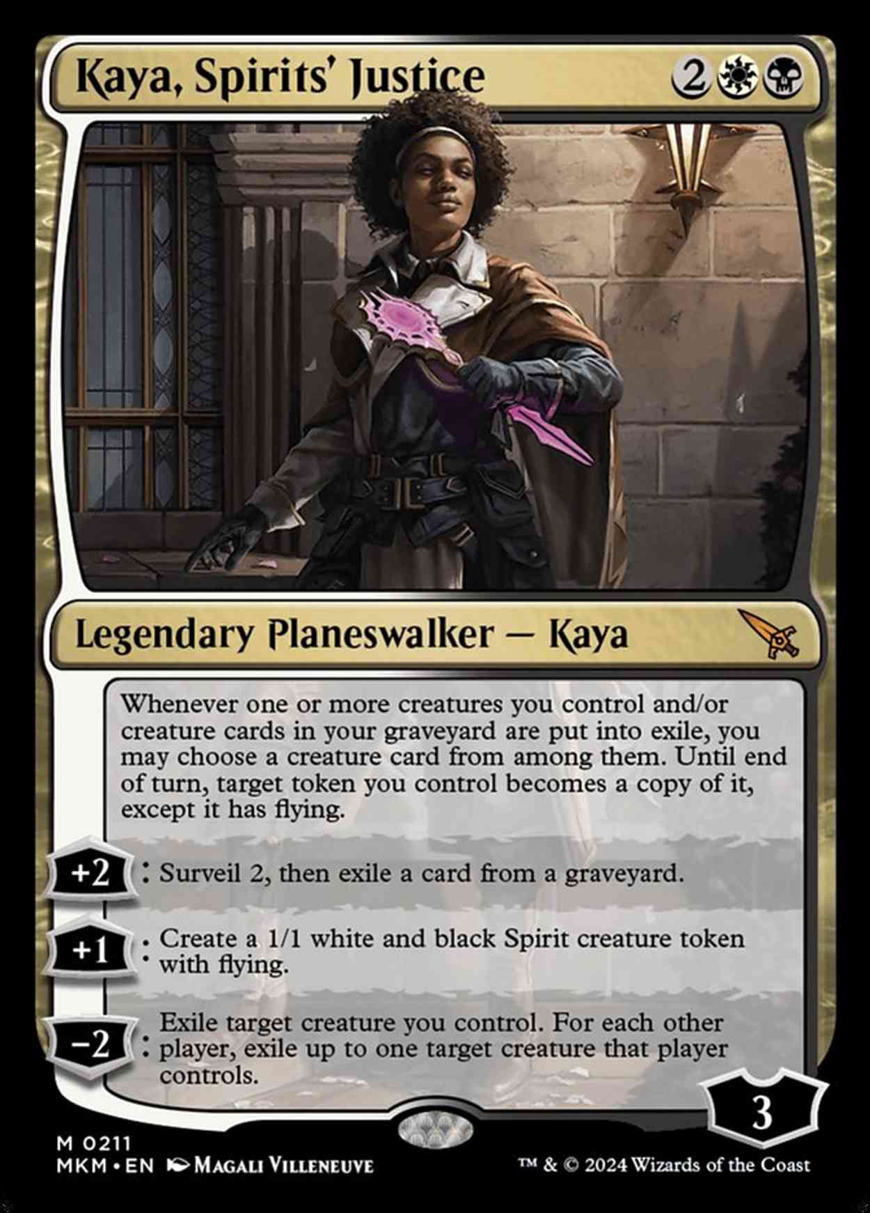 Kaya, Spirits' Justice magic card front