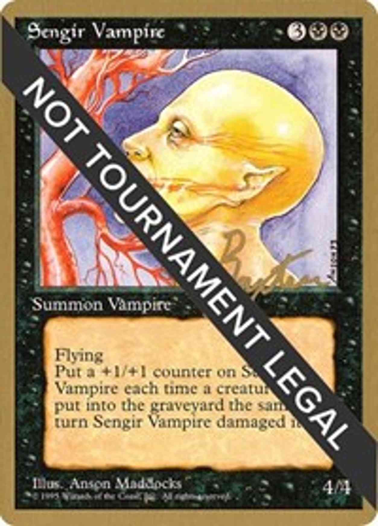 Sengir Vampire - 1996 George Baxter (4ED) magic card front
