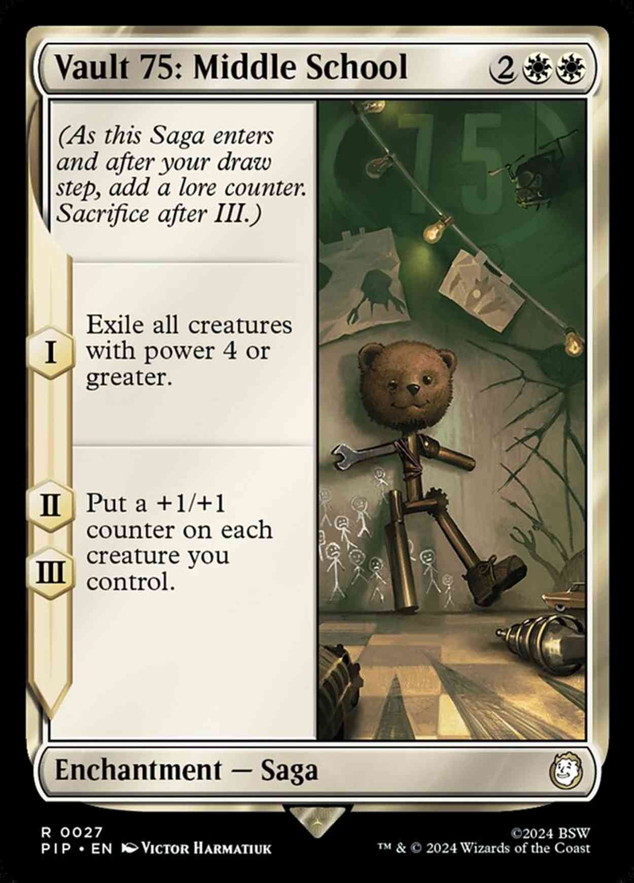 Vault 75: Middle School magic card front