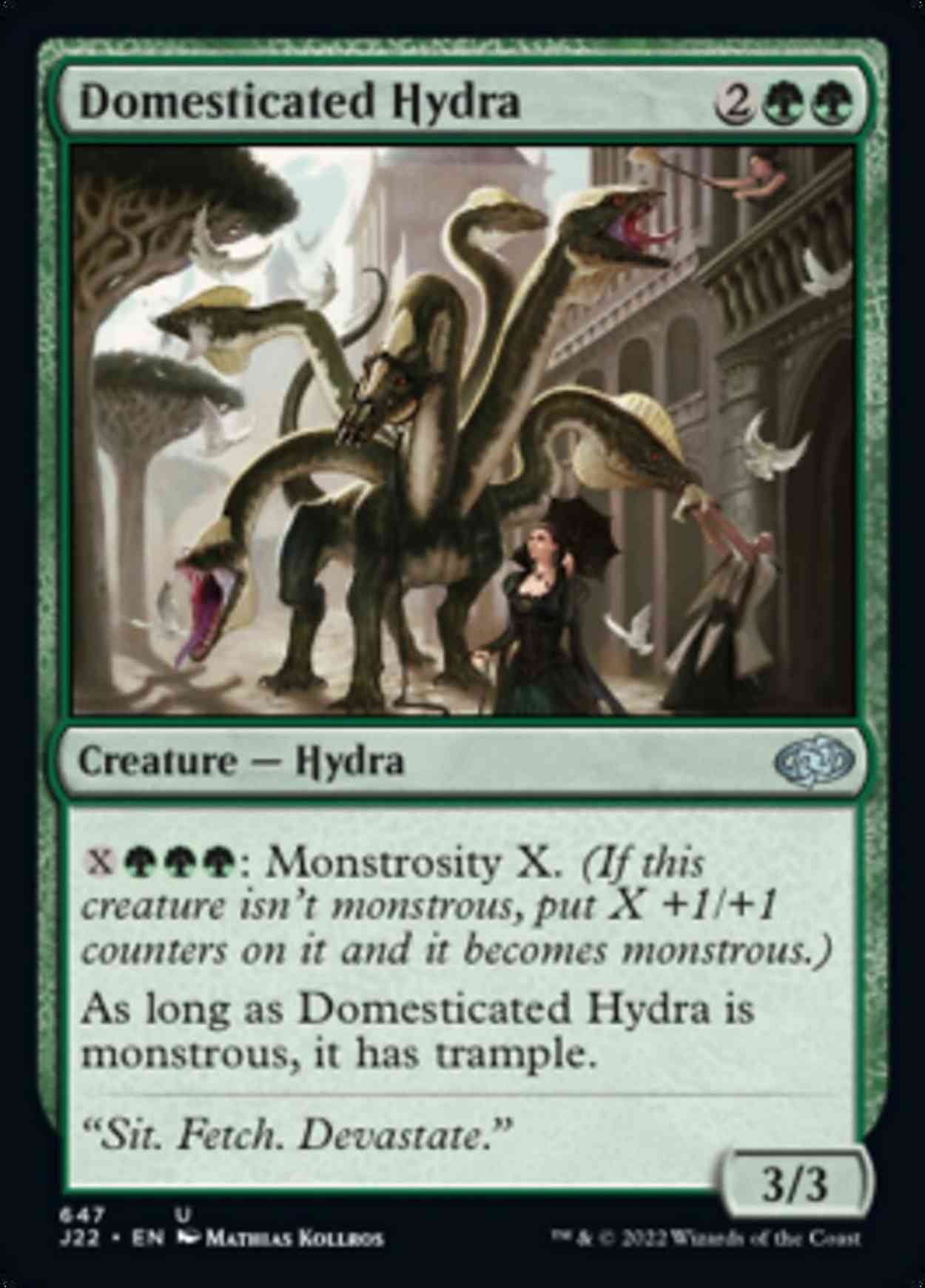 Domesticated Hydra magic card front