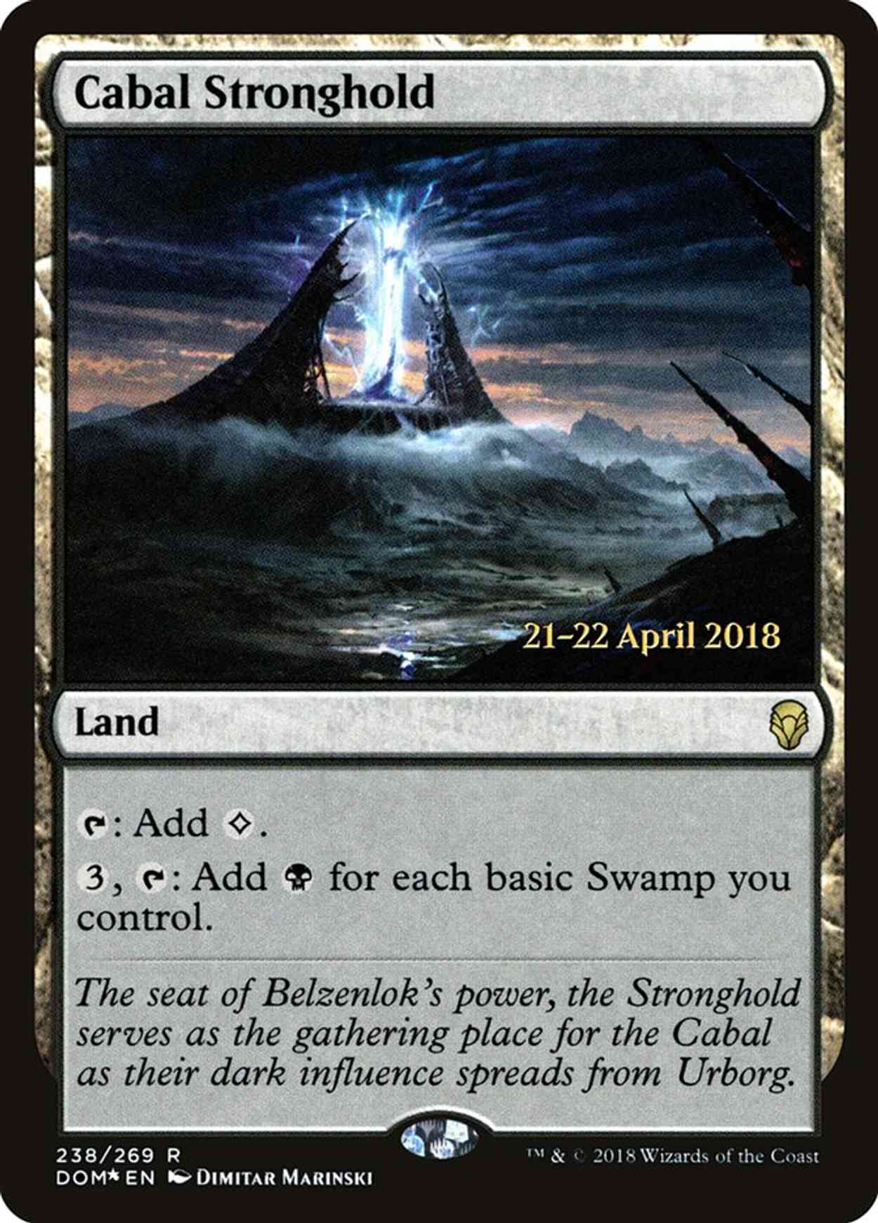 Cabal Stronghold magic card front