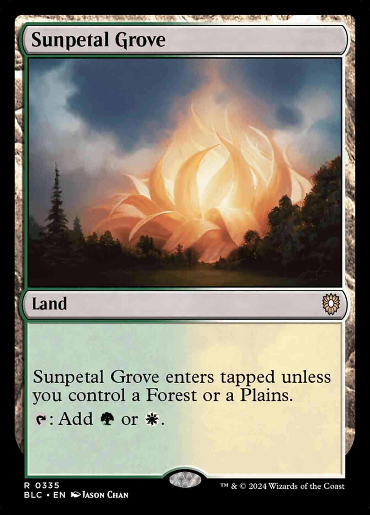 Sunpetal Grove magic card front