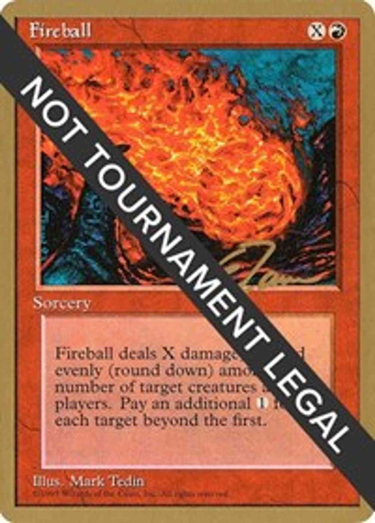 Fireball - 1996 Eric Tam (4ED) magic card front