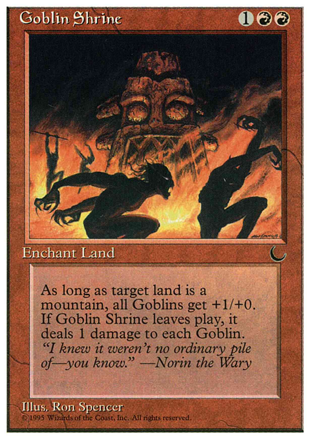 Goblin Shrine magic card front