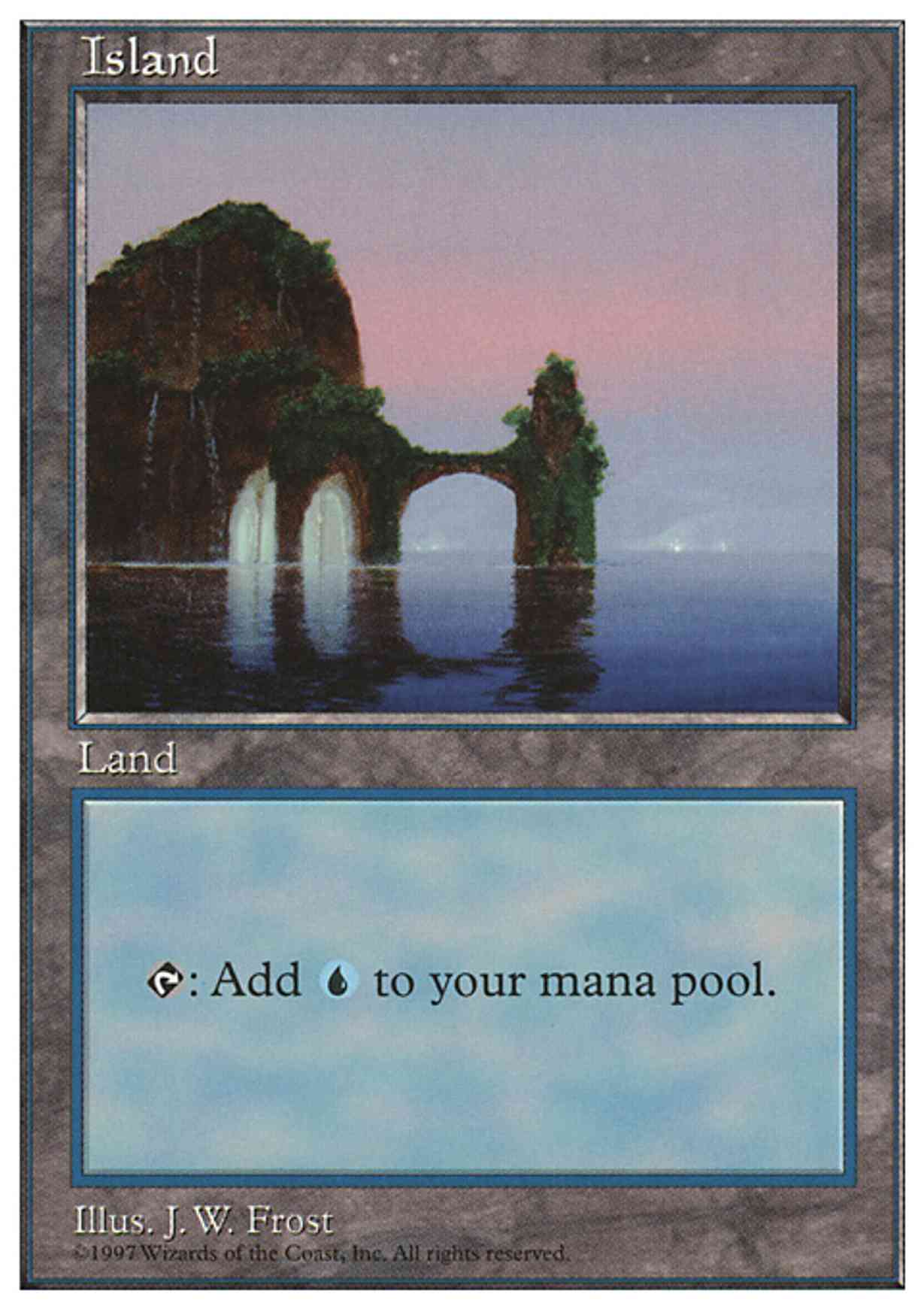 Island (434) magic card front