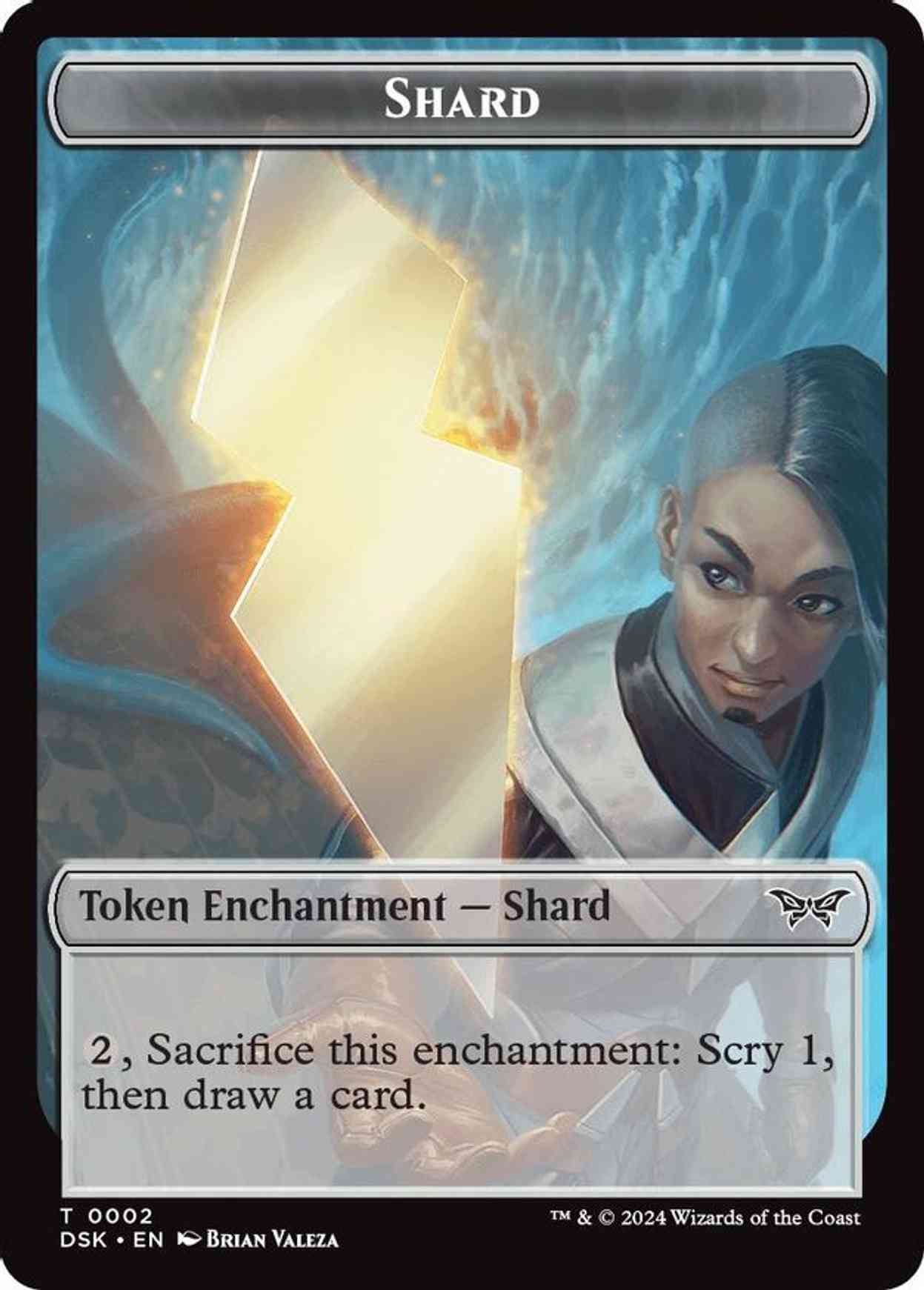 Shard // Manifest Double-Sided Token magic card front